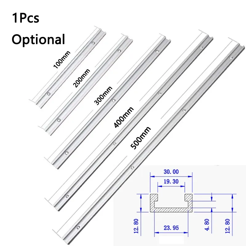 Type-30 T-Tracks 100-500mm Jig Slot Track Connector Fixture Miter Bar Slider Table Saw Router Chute Rail Woodworking Bench Tool
Type-30 T-Tracks 100-500mm Jig Slot Track Connector Fixture Miter Bar Slider Table Saw Router Chute Rail Woodworking Bench Tool