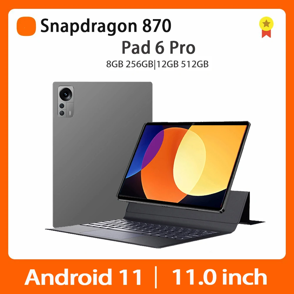 Global Version Pad 6 Pro Tablet Snapdragon 870 Android 11.0 2560*1600 11 Inch Tablet 120Hz 12GB 512GB 10000mAh 5G Network Tablet
Global Version Pad 6 Pro Tablet Snapdragon 870 Android 11.0 2560*1600 11 Inch Tablet 120Hz 12GB 512GB 10000mAh 5G Network Tablet