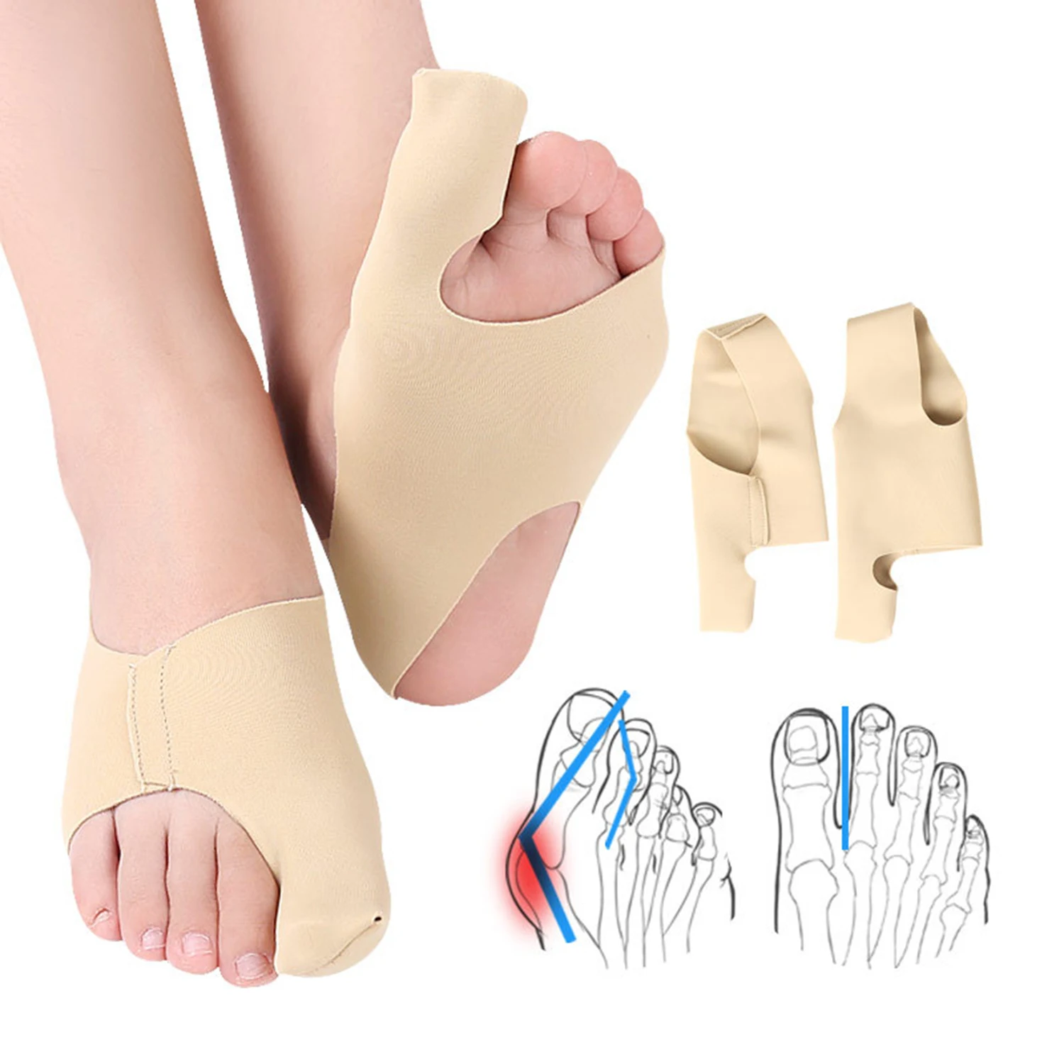 1Pair Toe Separator Hallux Valgus Bunion Corrector Orthotics Feet Bone Thumb Adjuster Correction Pedicure Sock Straightener
1Pair Toe Separator Hallux Valgus Bunion Corrector Orthotics Feet Bone Thumb Adjuster Correction Pedicure Sock Straightener