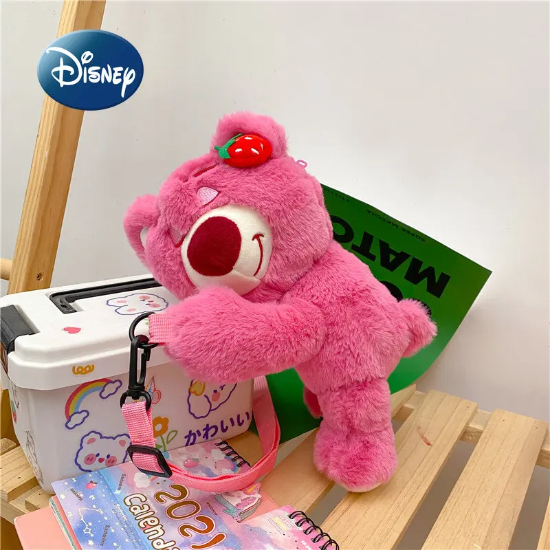Disney Strawberry Bear New Plush Doll Bag Cartoon Cute Women's Plush Oblique Bag Fashion Trend Girl Doll Bag Birthday Gift
Disney Strawberry Bear New Plush Doll Bag Cartoon Cute Women's Plush Oblique Bag Fashion Trend Girl Doll Bag Birthday Gift