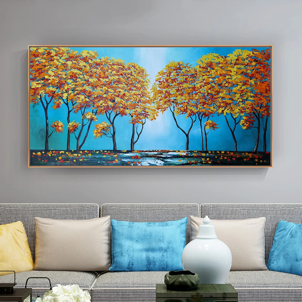 Mintura Handmade Modern Handpainted Landscape Wall Art Picture Living Room Home Decor Rich Tree abstract Oil Paintings On Canvas 
Mintura Handmade Modern Handpainted Landscape Wall Art Picture Living Room Home Decor Rich Tree abstract Oil Paintings On Canvas