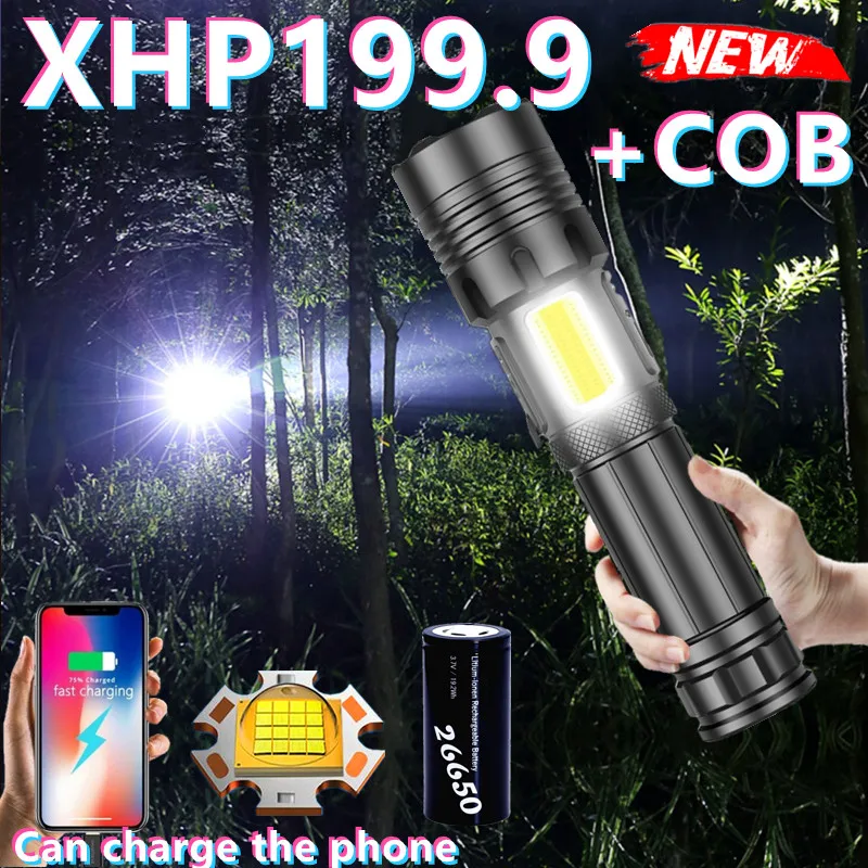 Super XHP199 Most Powerful Led Flashlight XHP90 High Power Torch Light Usb Rechargeable Zoom Flashlight 18650 Fishing Hand Lamp
Super XHP199 Most Powerful Led Flashlight XHP90 High Power Torch Light Usb Rechargeable Zoom Flashlight 18650 Fishing Hand Lamp