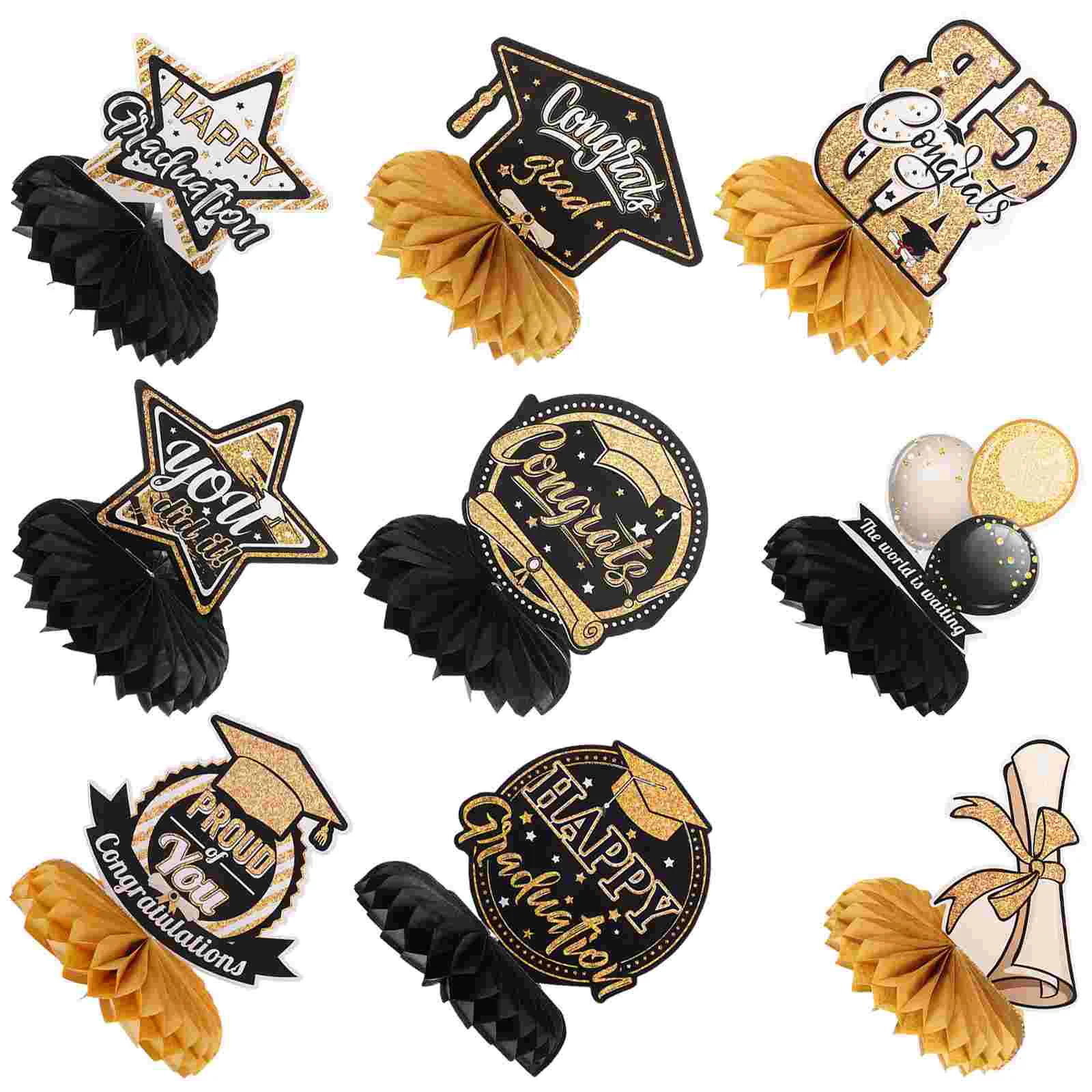 9 Pcs Accessories Graduation Party Honeycomb Decor Congrats Table Centerpieces Dining Accessory Props Tabletop Supply
9 Pcs Accessories Graduation Party Honeycomb Decor Congrats Table Centerpieces Dining Accessory Props Tabletop Supply