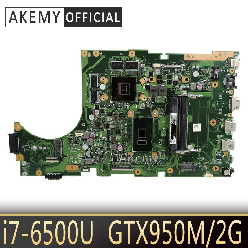 Akemy X756UX Laptop motherboard i7-6500 CPU DDr4 for ASUS X756U K756U X756UX X756UXM X756UB Test mainboard X756UX motherboard
Akemy X756UX Laptop motherboard i7-6500 CPU DDr4 for ASUS X756U K756U X756UX X756UXM X756UB Test mainboard X756UX motherboard