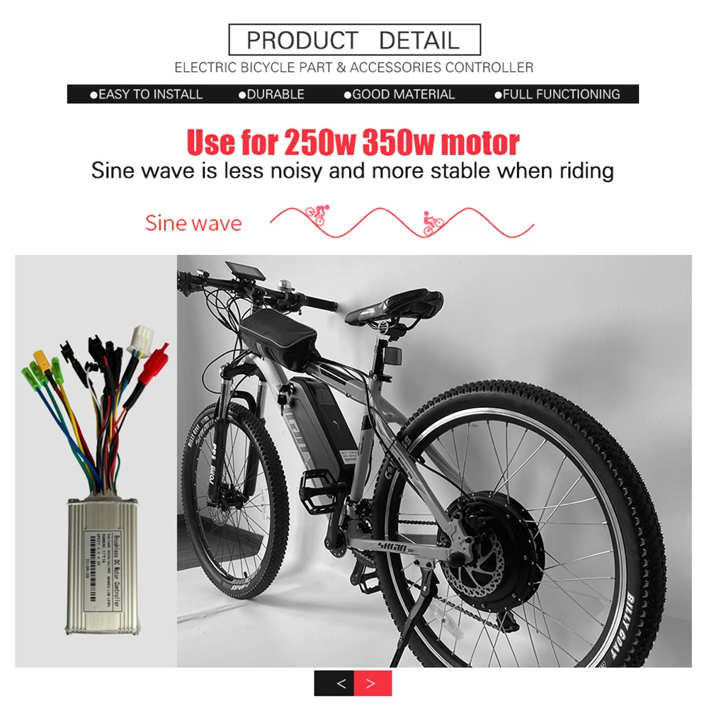 24/36/48V E-Bike Controller Brushless For UART No.2 Protocol Controller Electric Scooter Sine Wave 17A 250/350W SM Dual Mode
24/36/48V E-Bike Controller Brushless For UART No.2 Protocol Controller Electric Scooter Sine Wave 17A 250/350W SM Dual Mode