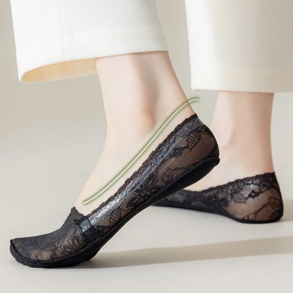 Silicone Anti-slip Sock Slippers Women Summer Invisible No Show Socks Hollow Out Mesh Lace Low Cut Ankle Boat Socks
Silicone Anti-slip Sock Slippers Women Summer Invisible No Show Socks Hollow Out Mesh Lace Low Cut Ankle Boat Socks
