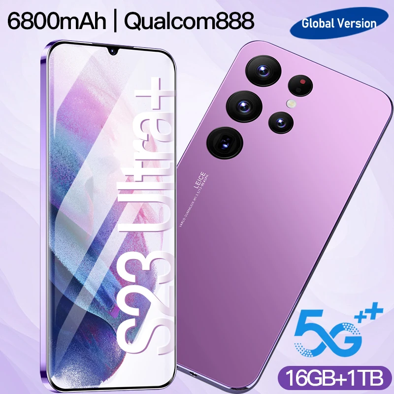 2023 Global Version S23 Ultra+ Smartphone 5G Cellphones 16G+1TB 6.8inch HD Screen Cell Phone Dual SIM Card Mobile Phones Unlock
2023 Global Version S23 Ultra+ Smartphone 5G Cellphones 16G+1TB 6.8inch HD Screen Cell Phone Dual SIM Card Mobile Phones Unlock
