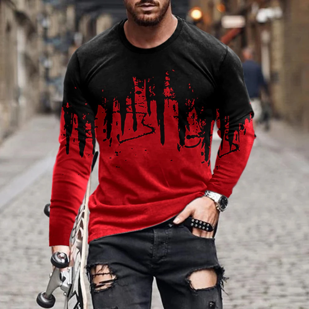 Male Shirt Long Sleeve Muscle Pullover Slim Fit Spring Autumn Stretch T-shirts Tee Tops 3D Printed Comfortable
Male Shirt Long Sleeve Muscle Pullover Slim Fit Spring Autumn Stretch T-shirts Tee Tops 3D Printed Comfortable