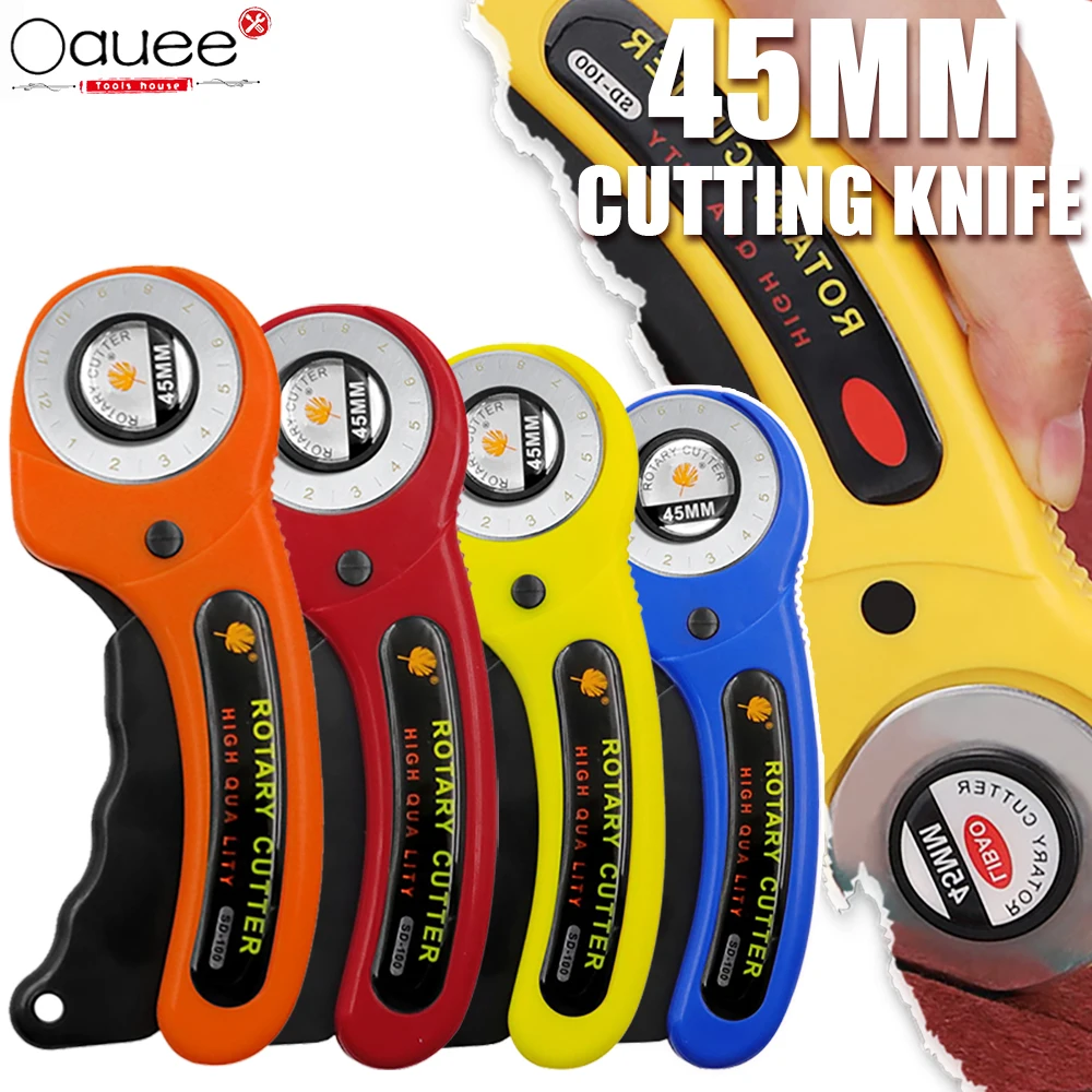 

Leathercraft 45mm Rotary Cutter Leather Cutting Tool Leather Craft Fabric Circular Blade Knife DIY Patchwork Sewing Quilting