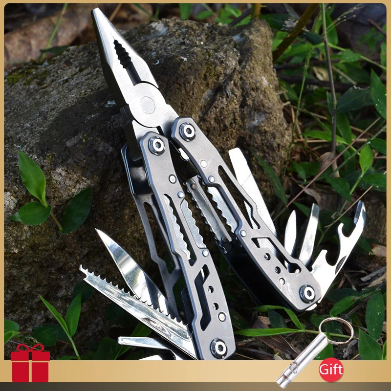 

Outdoor Multitool Camping Portable Stainless Steel Edc Folding Multifunction Tools Emergency Survival Knife Pliers