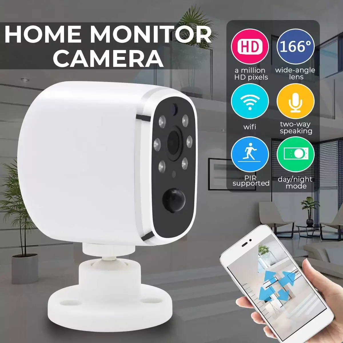 B20H Home Camera Indoor IP Security Surveillance Camera System with Night Vision Infrared Wireless Video Surveillance Camera
B20H Home Camera Indoor IP Security Surveillance Camera System with Night Vision Infrared Wireless Video Surveillance Camera