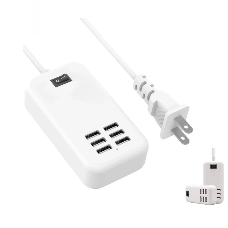USB Hub EU US Plug 6 Ports USB Charger 5V 3A Wall Adapter Mobile Phone Charging For iPhone iPad Samsung With Switcher
USB Hub EU US Plug 6 Ports USB Charger 5V 3A Wall Adapter Mobile Phone Charging For iPhone iPad Samsung With Switcher