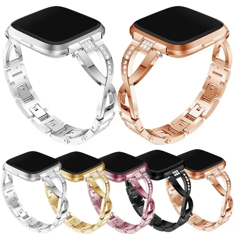 

Milanese loop strap For Fitbit versa / Versa lite watch band smart bracelet stainless steel belt sports watch strap wrist band