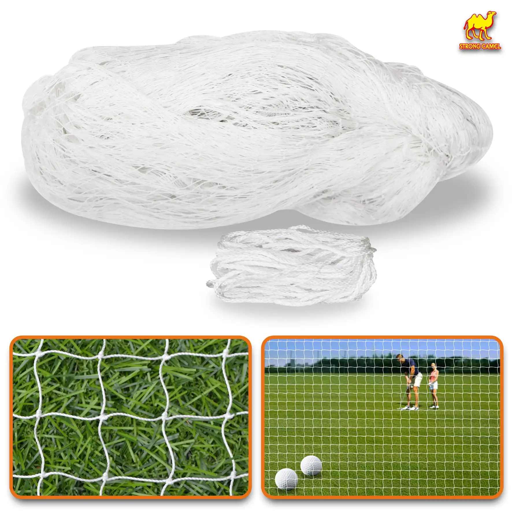 Strong Camel Sports Netting Replacement Nylon Barrier Net, Multi-Sport Use, Golf Net, LaCrosse, Street Hockey Netting-25' x 12'
Strong Camel Sports Netting Replacement Nylon Barrier Net, Multi-Sport Use, Golf Net, LaCrosse, Street Hockey Netting-25' x 12'