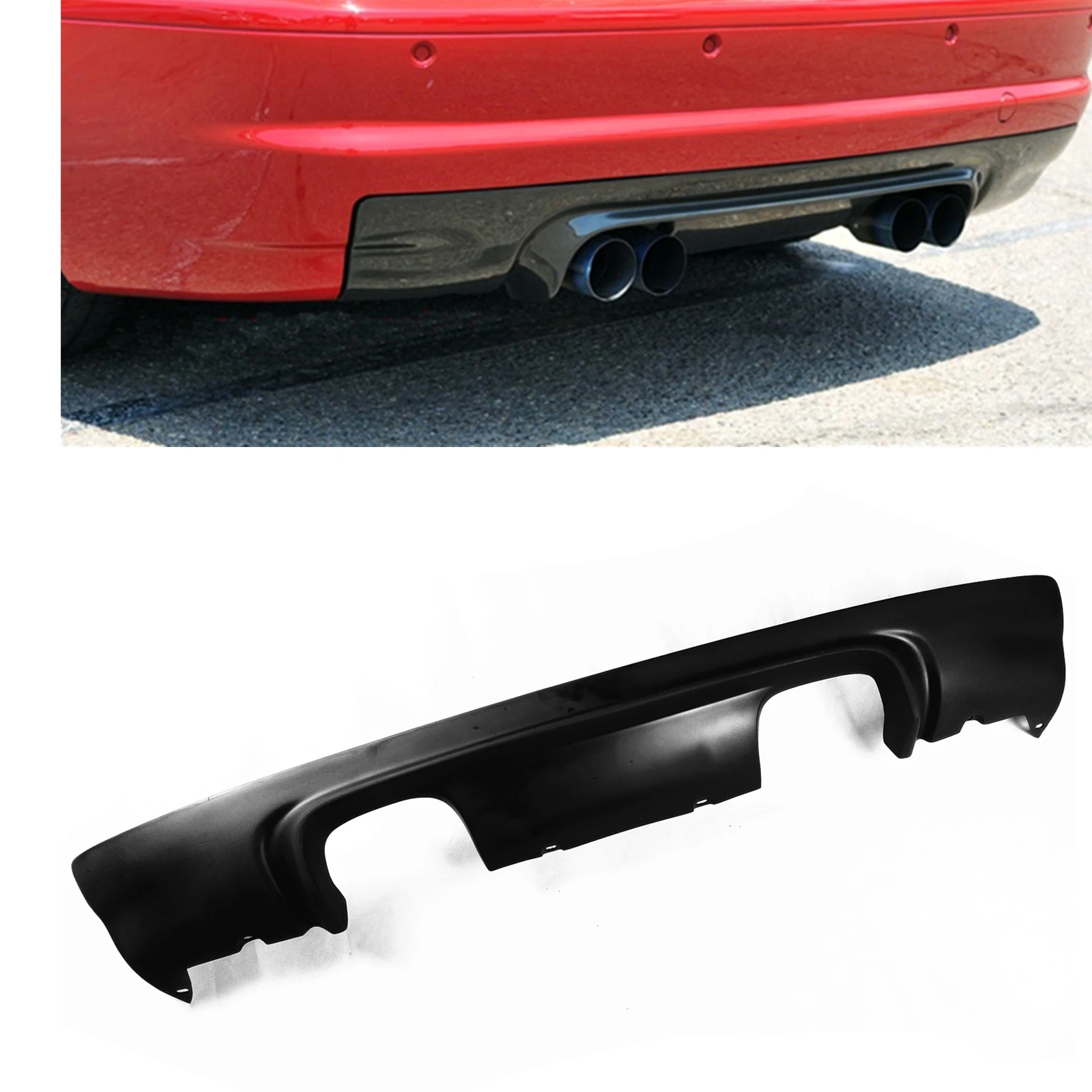 Rear Bumper Diffuser Lip For BMW E46 M3 2001-2006 COUPE 2 Door Matte Black Car Boot Spoiler Plate Exhaust Bracket Splitter Kit
Rear Bumper Diffuser Lip For BMW E46 M3 2001-2006 COUPE 2 Door Matte Black Car Boot Spoiler Plate Exhaust Bracket Splitter Kit