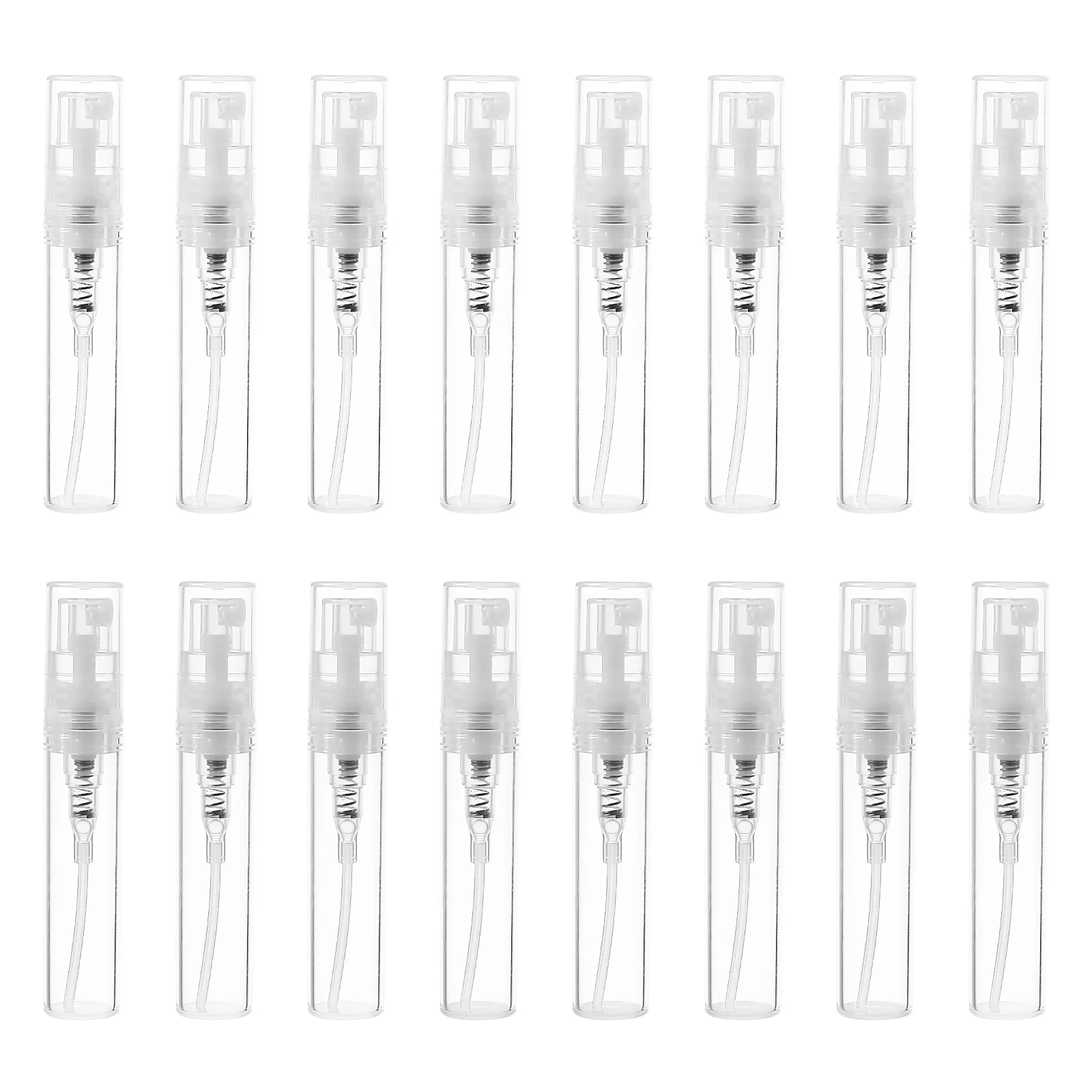 

60pcs Mini Spray Bottles Travel Size Bottles Perfume Atomizer Refillable Plastic Spray Bottles (3ml)