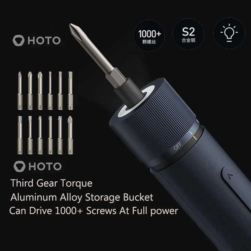 Электрическая отвертка Xiaomi HOTO с прямой ручкой, 3 скорости вращения, перезаряжаемая с коробкой, светодиодная подсветка, сталь S2, набор из 12 би...
Электрическая отвертка Xiaomi HOTO с прямой ручкой, 3 скорости вращения, перезаряжаемая с коробкой, светодиодная подсветка, сталь S2, набор из 12 би...