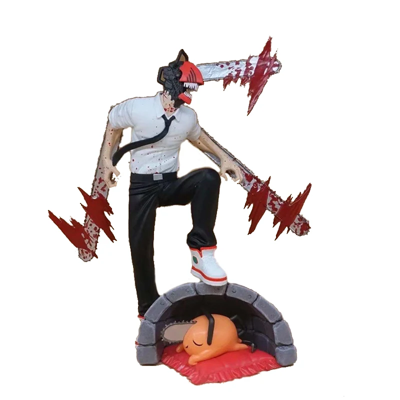

20cm Anime Chainsaw Man Figure Denji Pochita Action Figure Denji Pochita Figure PVC Collectible Model Doll Toys Gifts