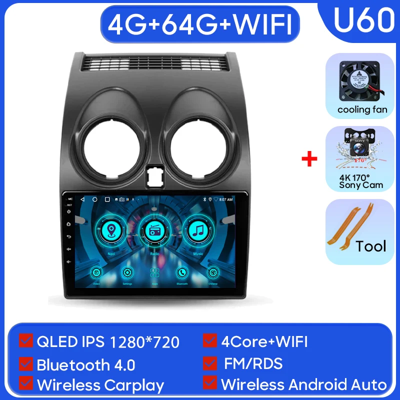 Android 15 для Nissan Qashqai 1 J10 2006-2013, автомобильное радио, навигация, мультимедийный монитор, плеер, видеостерео, HDR, GPS, 4G, WIFI
Android 15 для Nissan Qashqai 1 J10 2006-2013, автомобильное радио, навигация, мультимедийный монитор, плеер, видеостерео, HDR, GPS, 4G, WIFI