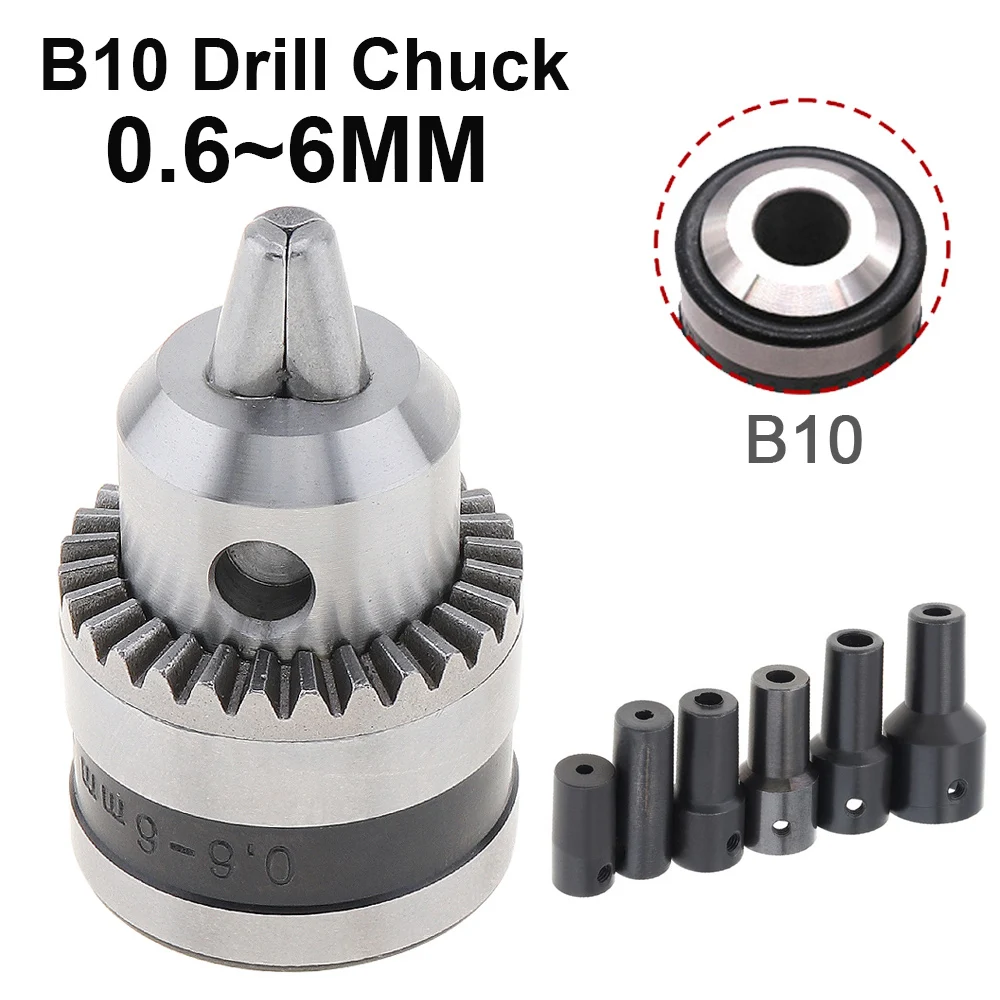 B10 0.6-6mm Drill Bit Clamp + B10 Drill Chuck Connecting Rod Sleeve Taper Coupling 4mm/5mm/6mm/8mm Kit Hand Electric Drill Tool
B10 0.6-6mm Drill Bit Clamp + B10 Drill Chuck Connecting Rod Sleeve Taper Coupling 4mm/5mm/6mm/8mm Kit Hand Electric Drill Tool