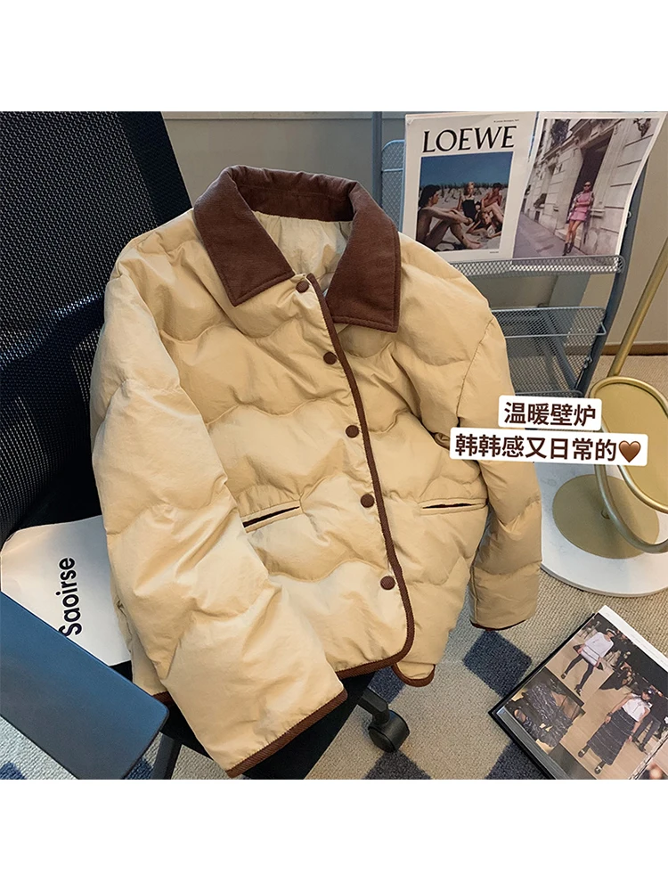 Harajuku Patchwork Women's Cotton Padded Coat 2022 Winter Lady Down Jackets Long Sleeve Female Outwear Korean Style Daily Basic
Harajuku Patchwork Women's Cotton Padded Coat 2022 Winter Lady Down Jackets Long Sleeve Female Outwear Korean Style Daily Basic
