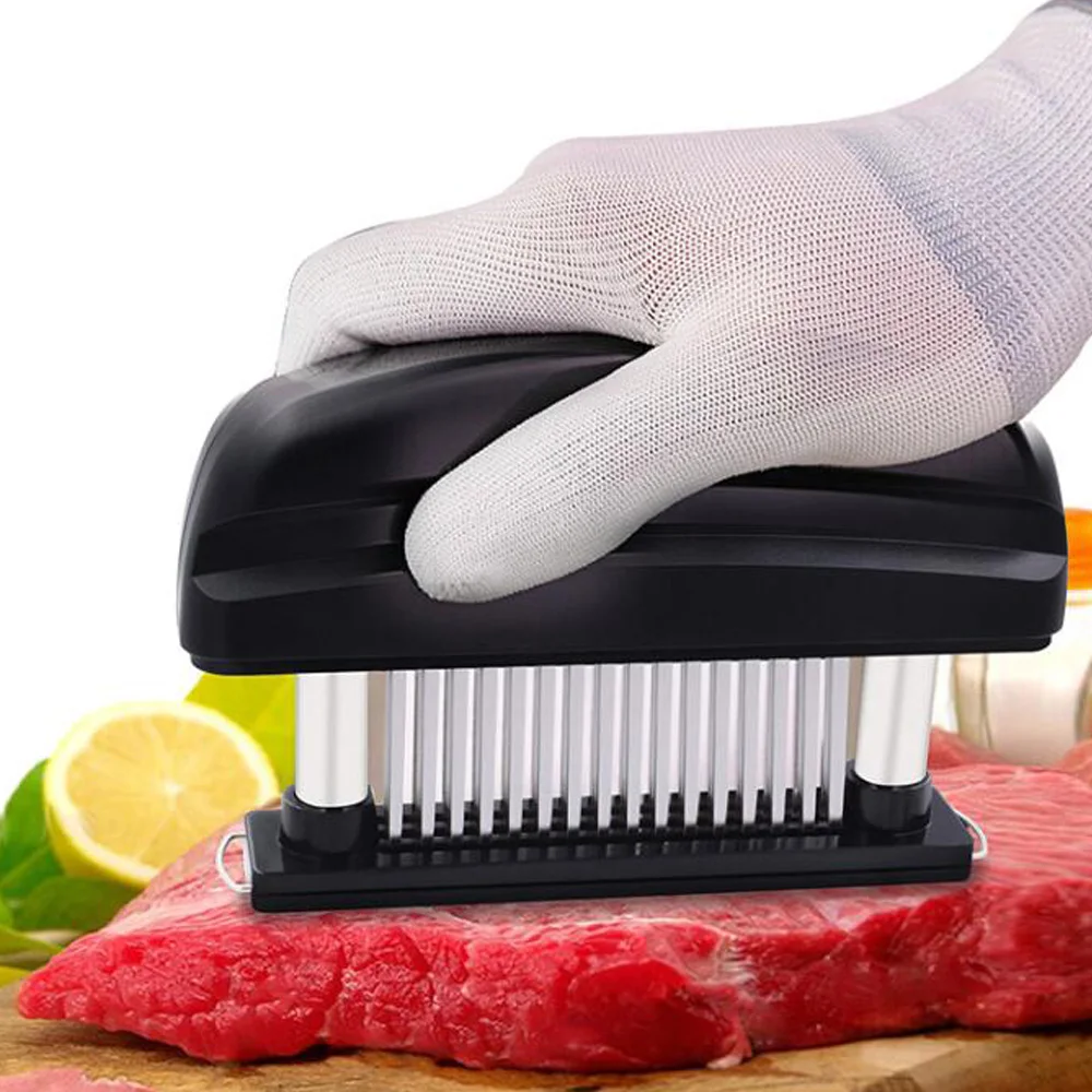 Игольчатый нож для мяса с 48 лезвиями, профессиональный молоток для мяса, кухонные инструменты для готовки 
Игольчатый нож для мяса с 48 лезвиями, профессиональный молоток для мяса, кухонные инструменты для готовки