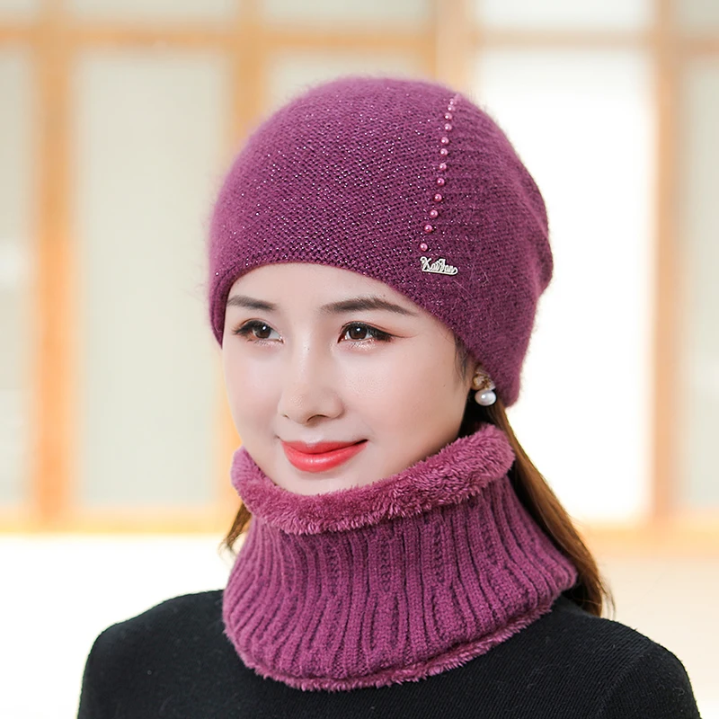 New Ladies Winter Hat Outdoor Thick Warm Cap Scarf Set Add Fur Lined Beanie Hats For Women Casual Rabbit Fur Thick Knitted Hat
New Ladies Winter Hat Outdoor Thick Warm Cap Scarf Set Add Fur Lined Beanie Hats For Women Casual Rabbit Fur Thick Knitted Hat