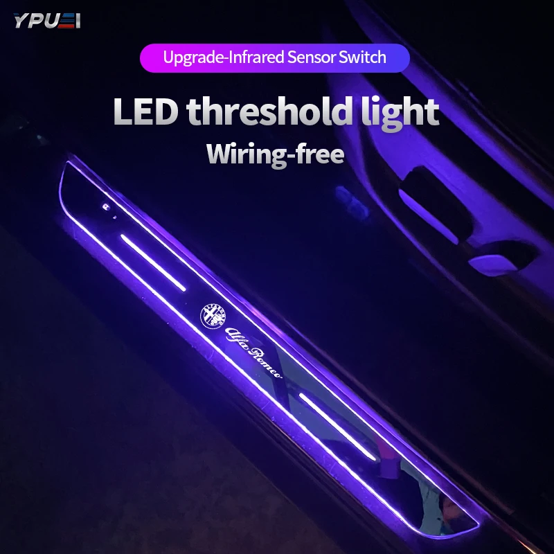 USB Luminous Car Logo Moving LED Welcome Pedal Car Door Sill Pathway Light For Alfa Romeo 159 147 156 Giulietta 166 159 Giulia
USB Luminous Car Logo Moving LED Welcome Pedal Car Door Sill Pathway Light For Alfa Romeo 159 147 156 Giulietta 166 159 Giulia