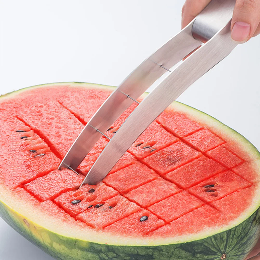 Watermelon Cutter Slicer Cut Watermelon Into Cubes Knife Melon Baller for Kitchen 304 Stainless Steel Creative Fruit Tool
Watermelon Cutter Slicer Cut Watermelon Into Cubes Knife Melon Baller for Kitchen 304 Stainless Steel Creative Fruit Tool