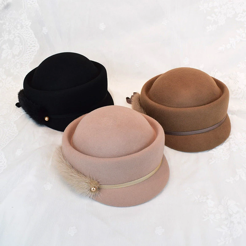 Women Chic Fascinator Hat Cocktail Pillbox Cap Fashion Diamond Berets Lady Party Wool Felt Hat Cloche Hat Gorras Para Mujer
Women Chic Fascinator Hat Cocktail Pillbox Cap Fashion Diamond Berets Lady Party Wool Felt Hat Cloche Hat Gorras Para Mujer