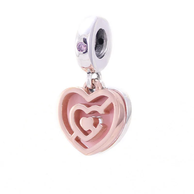 High Quality S925 Silver Women Bracelet Bead Pink Enamel Follow Your Heart Dangle Charm DIY Jewelry Lady Girl Birthday Gift
High Quality S925 Silver Women Bracelet Bead Pink Enamel Follow Your Heart Dangle Charm DIY Jewelry Lady Girl Birthday Gift