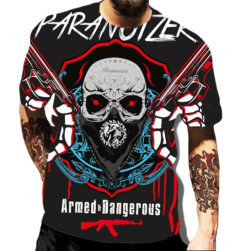 New Men's T-shirt Color Skull 3D Printing Loose Large Size Men's Clothing Short Sleeves Can Be Customized 6XL
New Men's T-shirt Color Skull 3D Printing Loose Large Size Men's Clothing Short Sleeves Can Be Customized 6XL
