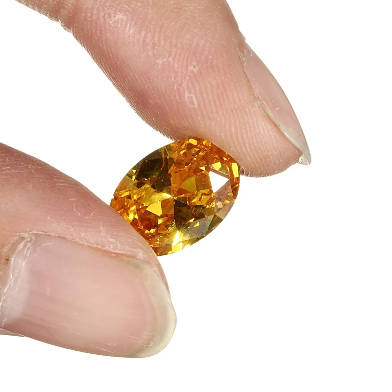 

10x14mm KiWarm New Chic Unheated Gem Yellow Sapphire Oval Shape AAA Natural Loose Gemstone Diamond DIY Jewelry Decorative Crafts