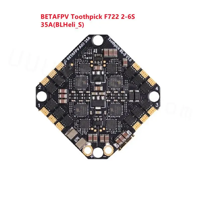 2022 новая версия зубочисток BETAFPV F722 2-6S AIO бесщеточный контроллер полета 35A(BLHeli_S) для FPV радиоуправляемого гоночного дрона дальнего радиуса дей...
2022 новая версия зубочисток BETAFPV F722 2-6S AIO бесщеточный контроллер полета 35A(BLHeli_S) для FPV радиоуправляемого гоночного дрона дальнего радиуса дей...
