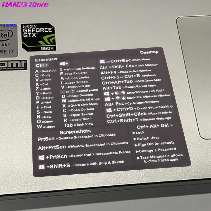 2022 New 1PCS Windows PC Reference Keyboard Shortcut Sticker Adhesive For PC Laptop Desktop Office Stickers For Kids 9*8.5cm
2022 New 1PCS Windows PC Reference Keyboard Shortcut Sticker Adhesive For PC Laptop Desktop Office Stickers For Kids 9*8.5cm