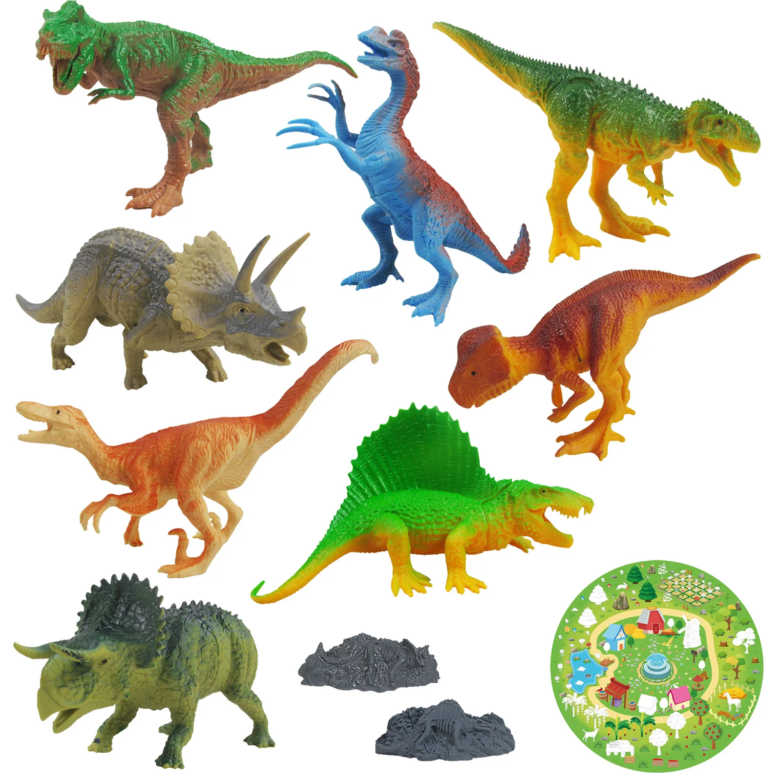 Dinosaur Toy Figure With Playmat Educational Playset Preschool Cartoon Toy Create Dino World Playset Portable Storage Box Gifts
Dinosaur Toy Figure With Playmat Educational Playset Preschool Cartoon Toy Create Dino World Playset Portable Storage Box Gifts