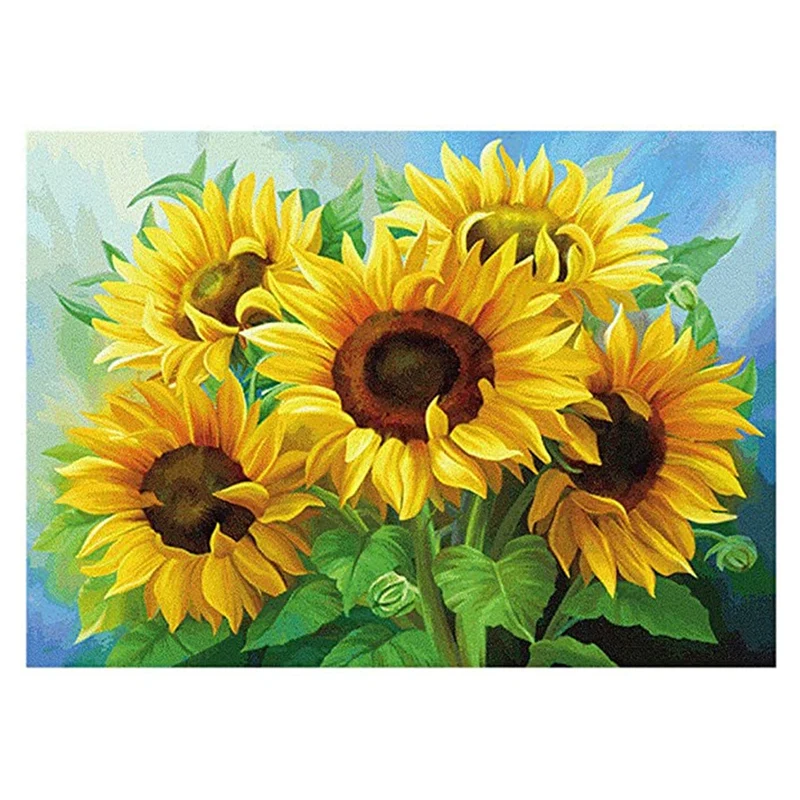 DIY 5D Diamond Painting Kits Full Drill Wall Hanging Diamond Painting 5 Sunflowers 
DIY 5D Diamond Painting Kits Full Drill Wall Hanging Diamond Painting 5 Sunflowers