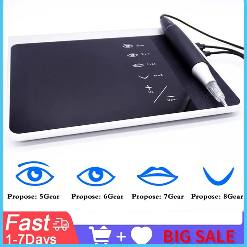 Touch Screen Permanent Makeup Digital Pen Rotary Tattoo Machine Pen for Eyebrow Eyeliner Lip Machine Tattoo Kits 3D Makeup
Touch Screen Permanent Makeup Digital Pen Rotary Tattoo Machine Pen for Eyebrow Eyeliner Lip Machine Tattoo Kits 3D Makeup