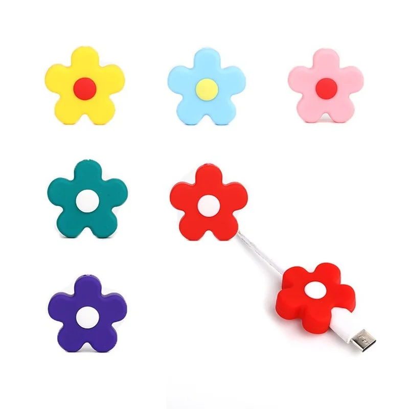 Cute Flower cable clip charger Protector Winder Organizer For USB Charging Cable Earphone Cable Data Line Cord Protective Case
Cute Flower cable clip charger Protector Winder Organizer For USB Charging Cable Earphone Cable Data Line Cord Protective Case