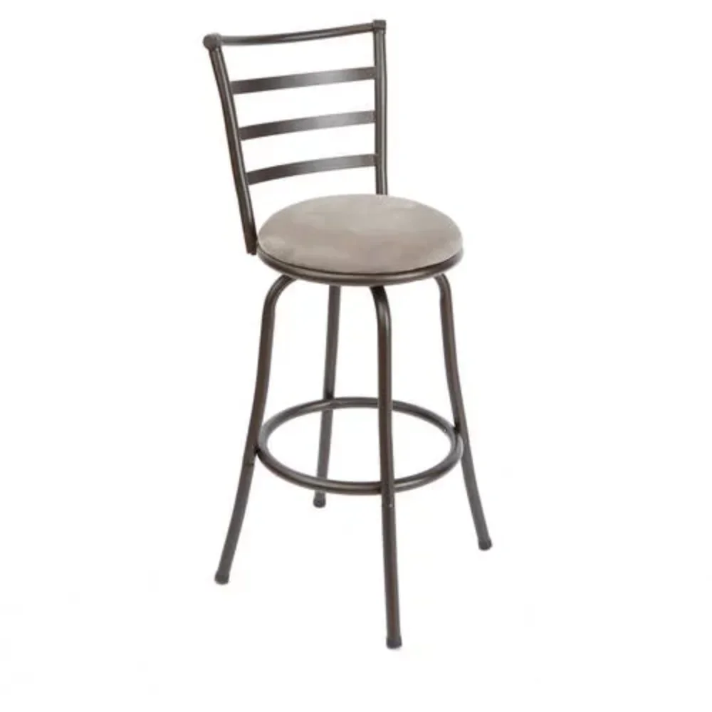

Adjustable 24" or 29" Swivel Barstool, Grey Microfiber Cushion，Durable and Strong，13.9 Lbs，18.90 X 15.74 X 40.94 Inches