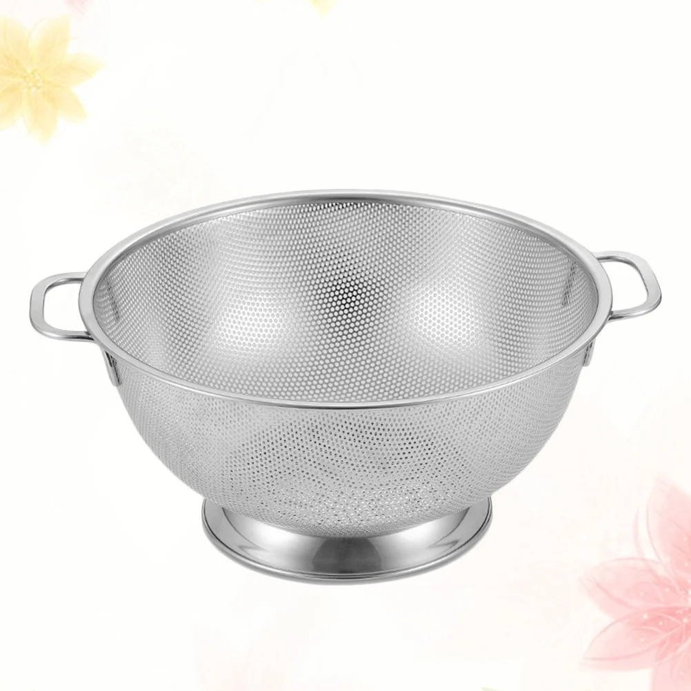 Stainless Steel Professional Colander Strainer with Heavy Duty Handles and Self-draining Solid Ring Base For kitchen
Stainless Steel Professional Colander Strainer with Heavy Duty Handles and Self-draining Solid Ring Base For kitchen