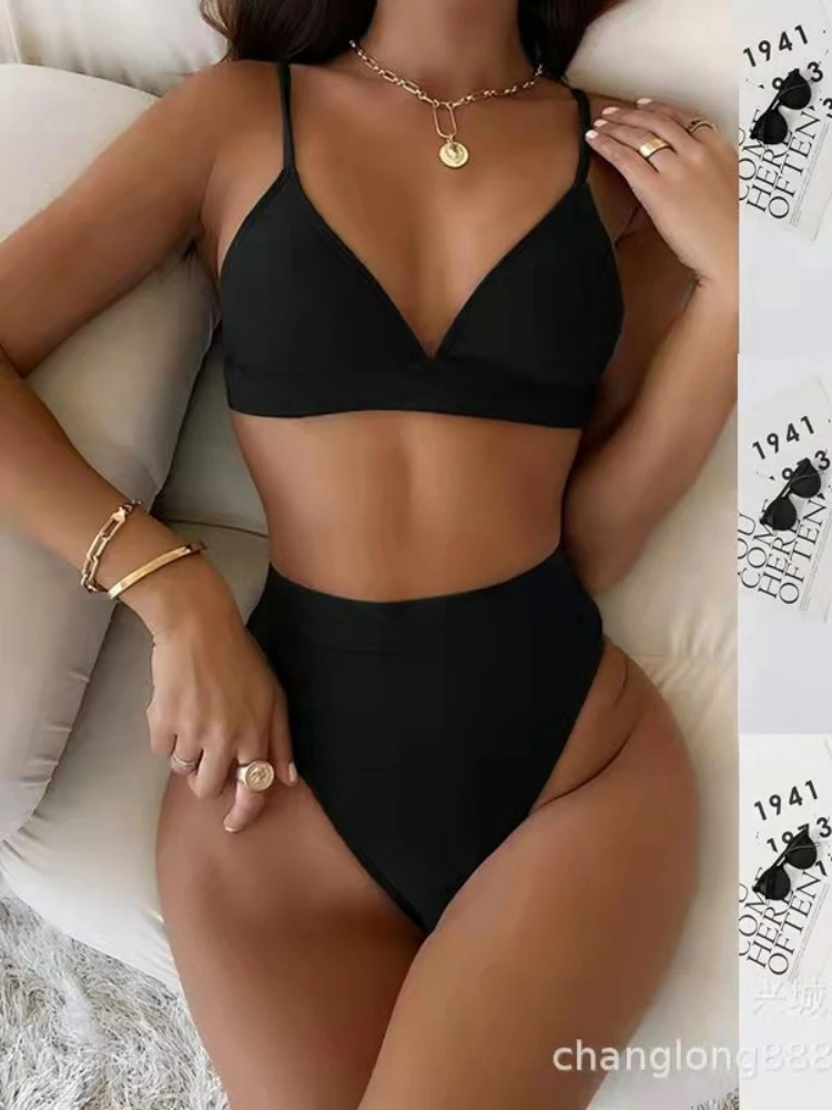 Push Up Bikini High Waist Swimsuit Women 2022 Summer Solid Swimwear Felame Sexy Thong Bathing Suit Bandage Swimming 2 Pieces Set
Push Up Bikini High Waist Swimsuit Women 2022 Summer Solid Swimwear Felame Sexy Thong Bathing Suit Bandage Swimming 2 Pieces Set