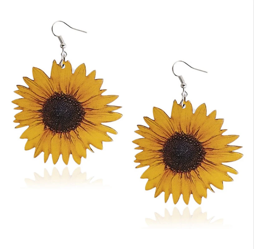 Sunflower Earrings Flower Hook Earrings Yellow Big Earrings Korean Style Mesh Tree Personality Big Earrings Summer Wild
Sunflower Earrings Flower Hook Earrings Yellow Big Earrings Korean Style Mesh Tree Personality Big Earrings Summer Wild