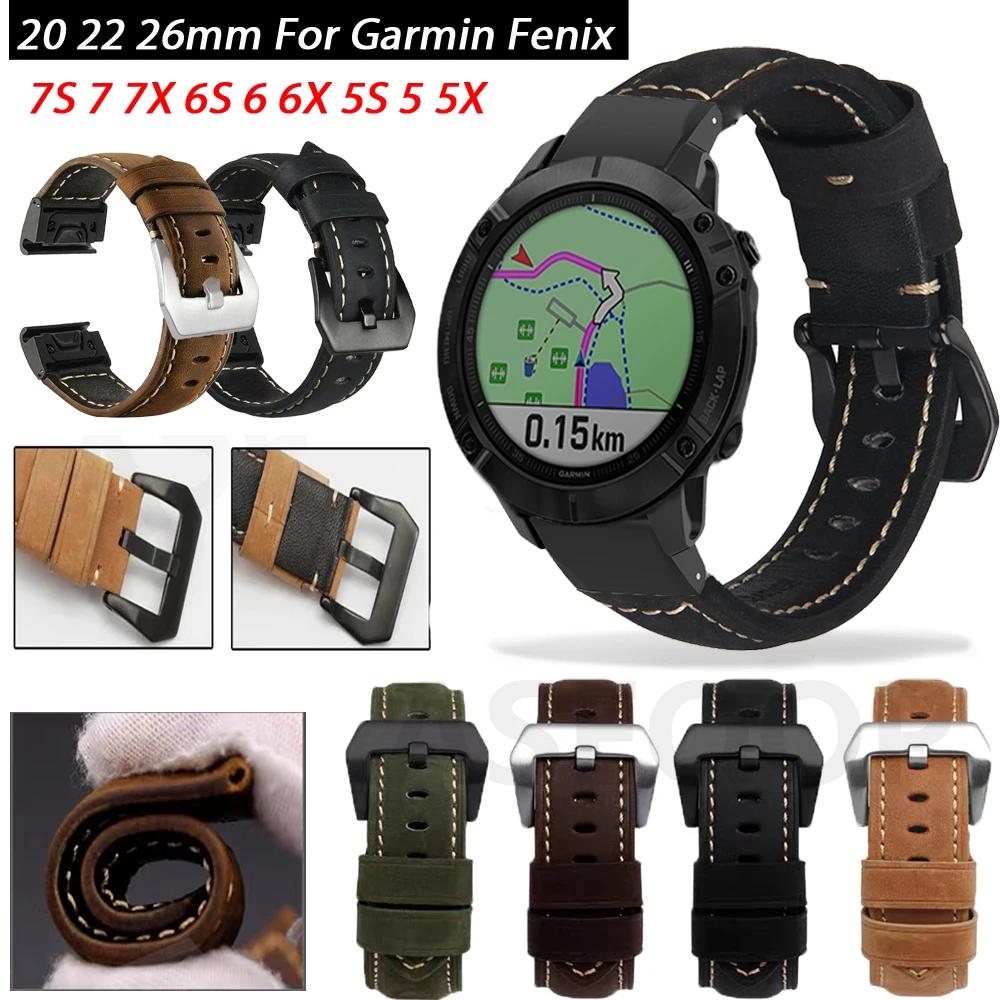 Ремешок кожаный для наручных часов, быстросъемный браслет для Garmin Fenix 7 7S 7X 6S 6 6XPro 5S 5 5X 3HR Epix, 26 22 20 мм
Ремешок кожаный для наручных часов, быстросъемный браслет для Garmin Fenix 7 7S 7X 6S 6 6XPro 5S 5 5X 3HR Epix, 26 22 20 мм