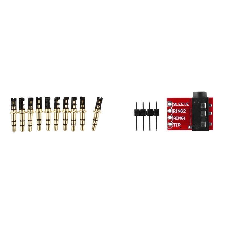 10 Pcs 3.5Mm 3 Pole Male Soldering Headphone Audio Jack With TRRS 3.5Mm Jack Breakout Board Audio MP3 Connector Module
10 Pcs 3.5Mm 3 Pole Male Soldering Headphone Audio Jack With TRRS 3.5Mm Jack Breakout Board Audio MP3 Connector Module