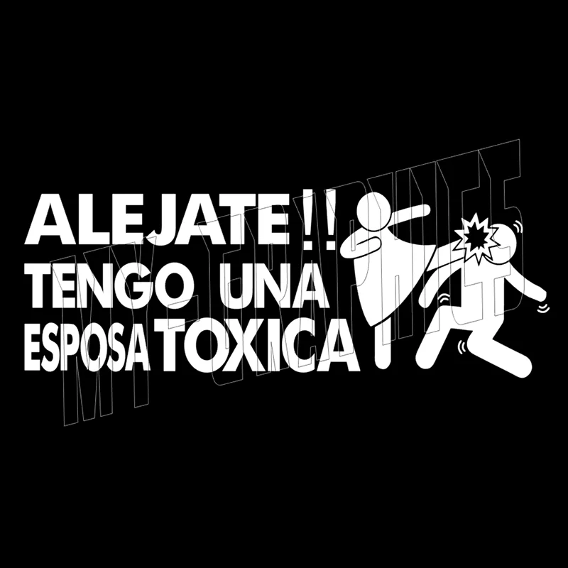 S52427# No Background 24cm ALEJATE TENGO UNA ESPOSA TOXICA Car Stickers Vinyl Decal Pegatinas Para Coche Car Accessories
S52427# No Background 24cm ALEJATE TENGO UNA ESPOSA TOXICA Car Stickers Vinyl Decal Pegatinas Para Coche Car Accessories