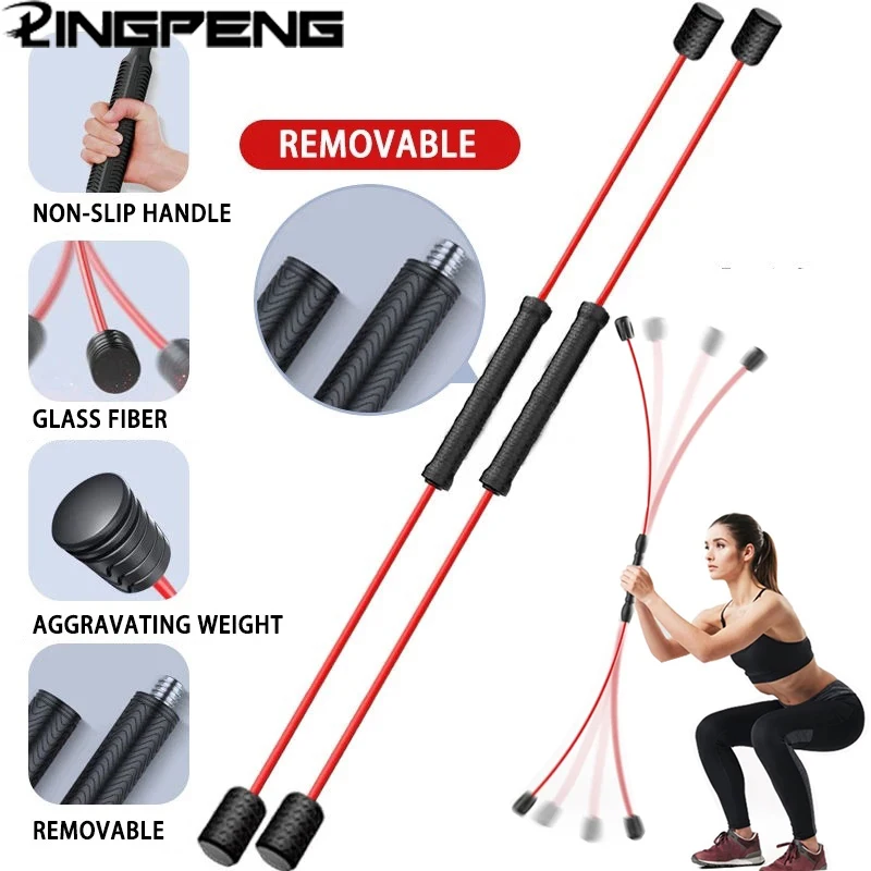 Multifunctional Sports Tremor Fitness Elastic Training Stick Anti-vibration Fat Burning Stick To Reduce Fat and Increase Muscle
Multifunctional Sports Tremor Fitness Elastic Training Stick Anti-vibration Fat Burning Stick To Reduce Fat and Increase Muscle