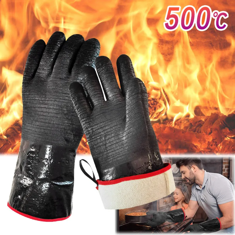 1/Pair Long Gauntlet Neoprene Rubber Coated Temperatures BBQ Work Gloves Anti-Slip Waterproof For Kitchen Hands Safe
1/Pair Long Gauntlet Neoprene Rubber Coated Temperatures BBQ Work Gloves Anti-Slip Waterproof For Kitchen Hands Safe