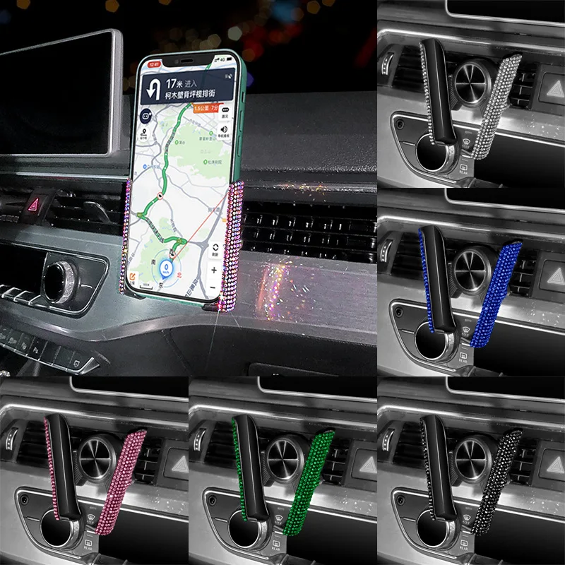 Glitter Car Phone Holder Auto Air Vent Clip Mount Universal Gravity Mobile Phone Holder Cellphones Stand Portable GPS Support
Glitter Car Phone Holder Auto Air Vent Clip Mount Universal Gravity Mobile Phone Holder Cellphones Stand Portable GPS Support