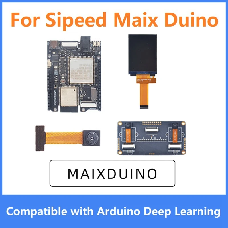 1 Set For Sipeed Maix Duino Development Board K210 RISC-V AI+LOT ESP32 Module Kit With Camera And 2.4 Inch Screen+Binocular Cam
1 Set For Sipeed Maix Duino Development Board K210 RISC-V AI+LOT ESP32 Module Kit With Camera And 2.4 Inch Screen+Binocular Cam